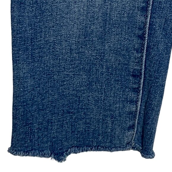 BDG Urban Outfitters High Rise Crop Skinny Jeans Size 28 Blue Stretch - Picture 4 of 12